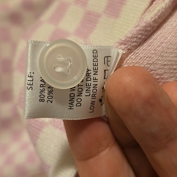 Dippin Daisy "As If Dress" Pink Checkered Sweater Dress - Picture 4 of 8